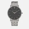 Larsson & Jennings Lugano 40mm 5 Link Watch - Silver/Black - Image 1