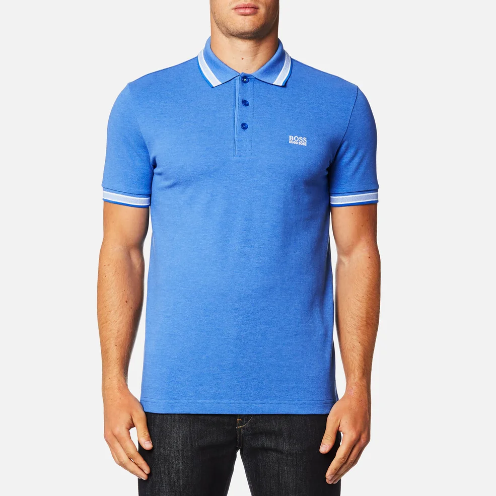 BOSS Green Men's Paddy Polo Shirt - Victoria Blue Image 1