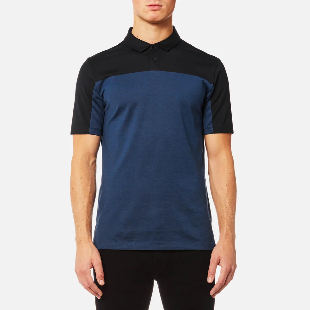 HUGO Men's Domfort Colour Block Polo Shirt - Navy Image 1