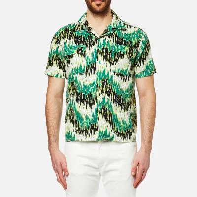 Levi's Vintage Men's Spread Collar Short Sleeve Shirt - Green Haze Multi Pattern