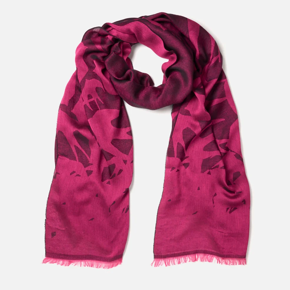 McQ Alexander McQueen Women's Swallow Scarf - Iconic Pink/Black Image 1