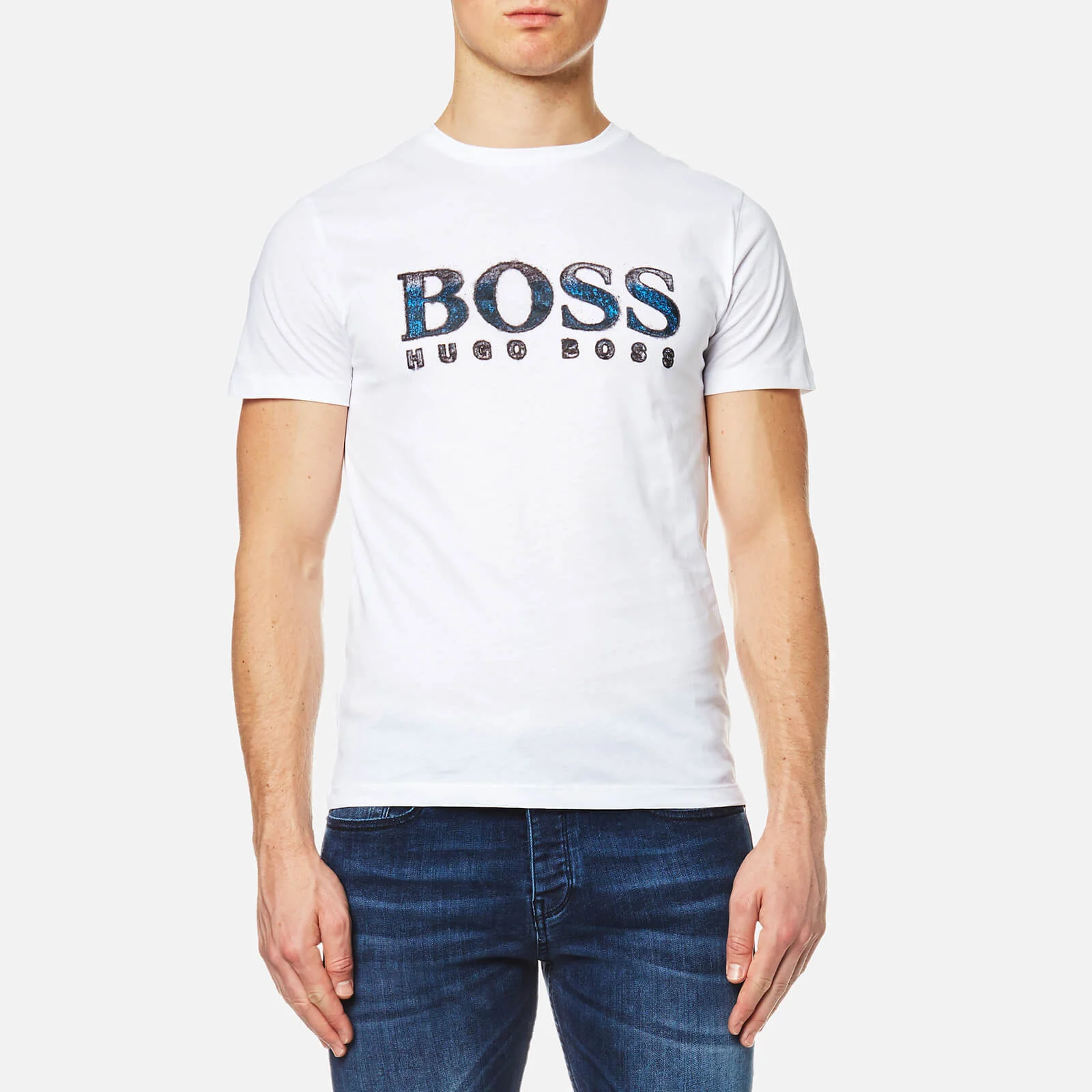 BOSS Orange Men's Turbulence 2 Logo T-Shirt - White Image 1