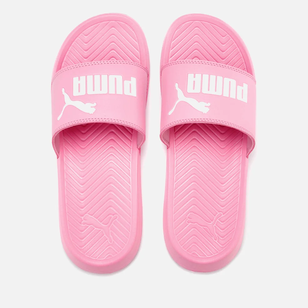 Puma Women's Popcat Slide Sandals - Pink/White Image 1