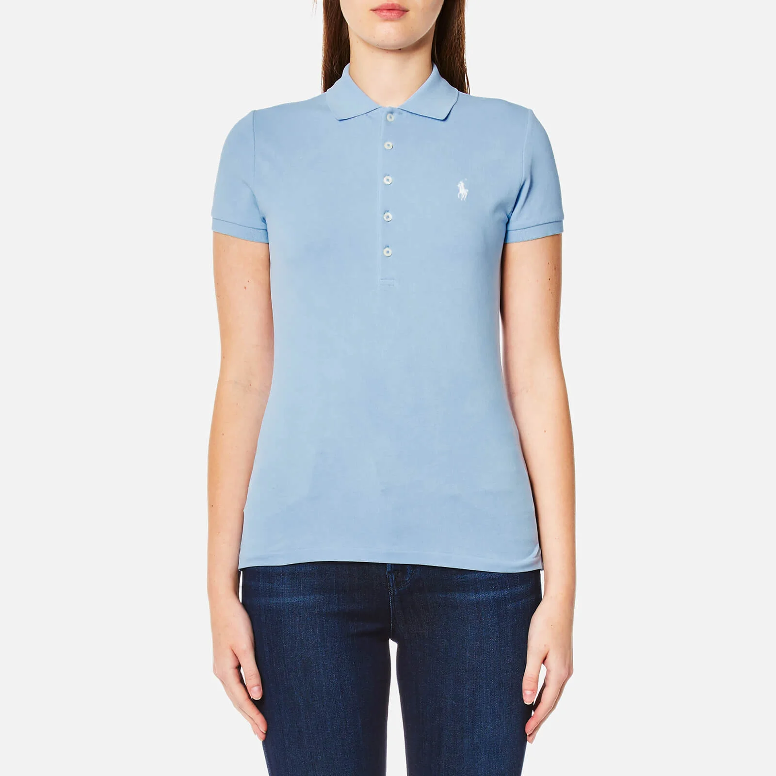 Polo Ralph Lauren Women's Julie Polo Shirt - Sterling Blue Image 1
