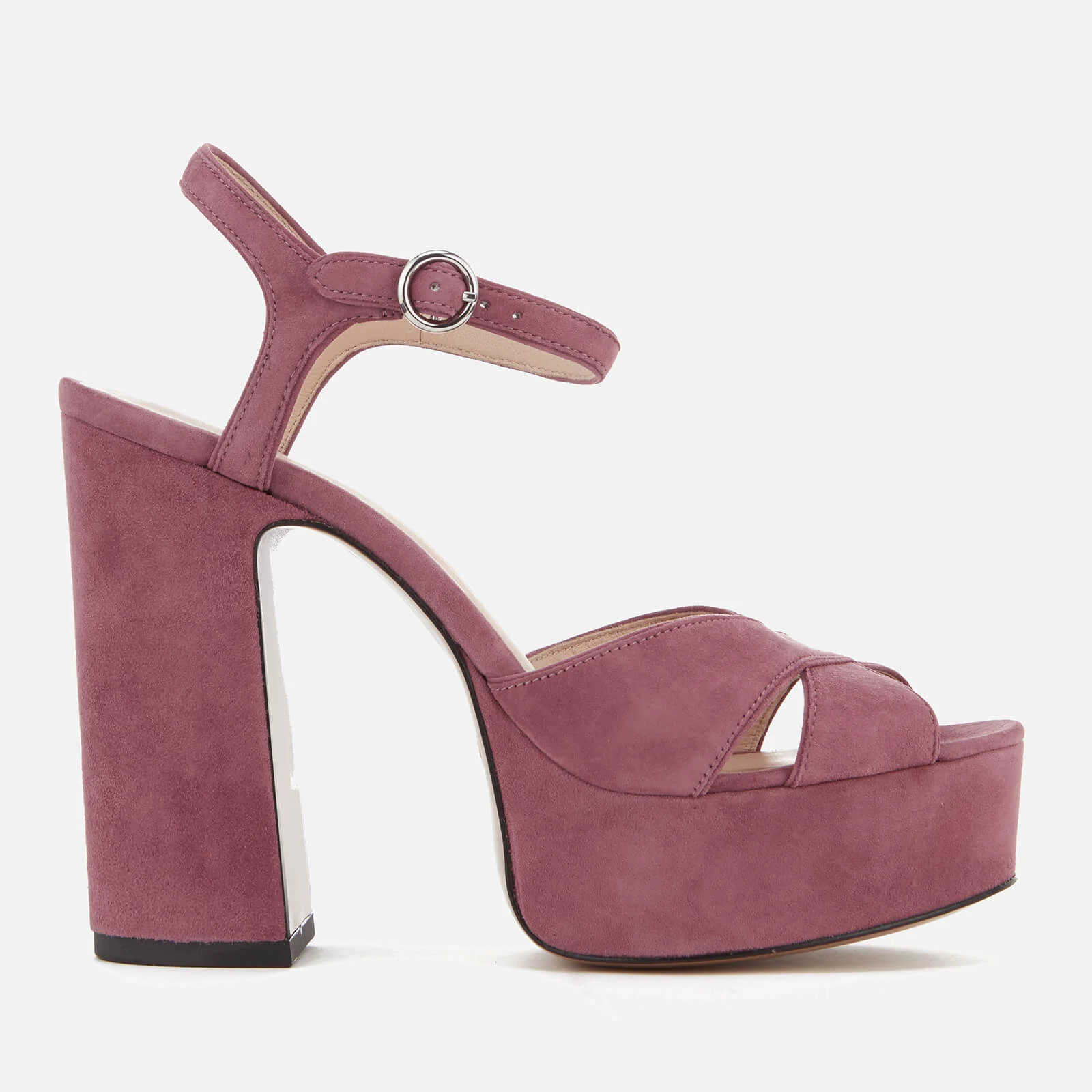 Marc Jacobs Women's Lust Leather Platform Heeled Sandals - Dusty Pink Image 1