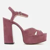 Marc Jacobs Women's Lust Leather Platform Heeled Sandals - Dusty Pink - Image 1