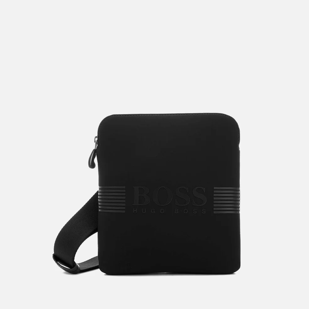 BOSS Green Men's Pixel North South Zip Bag - Black Image 1