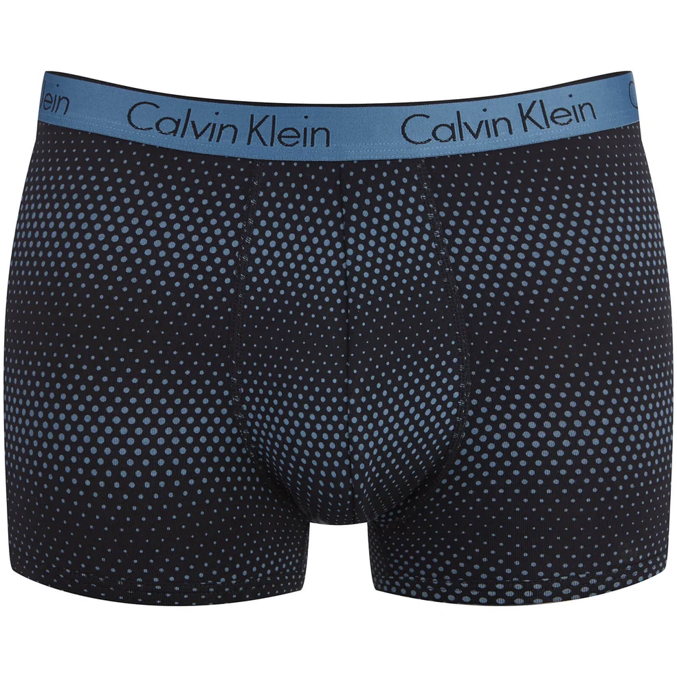 Calvin Klein Men's CK One Cotton Trunk Boxers - Range Dots Copen Blue Image 1