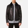 HUGO Men's Lannson Leather Jacket - Black - Image 1