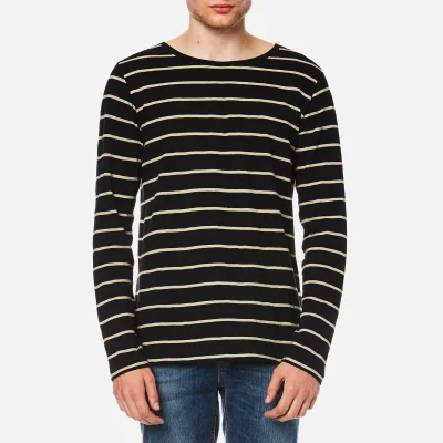 Nudie Jeans Men's Orvar Striped Long Sleeve T-Shirt - Stripe