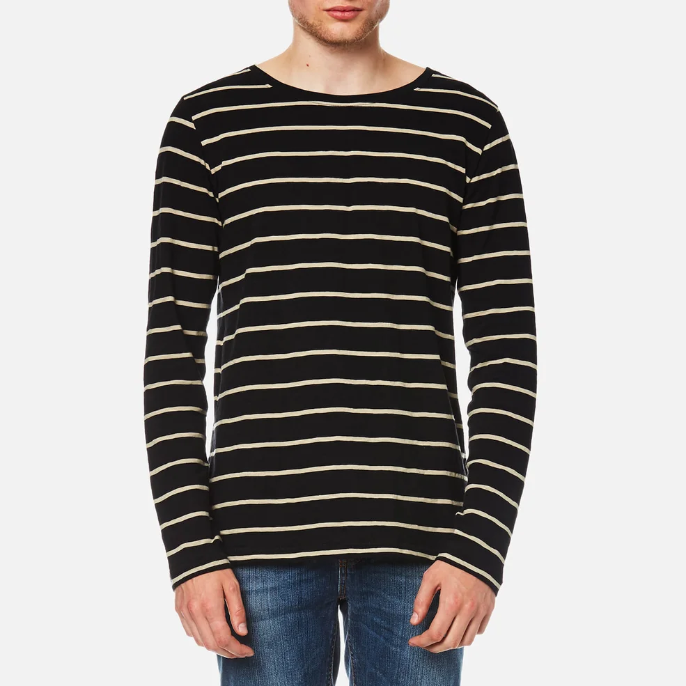 Nudie Jeans Men's Orvar Striped Long Sleeve T-Shirt - Stripe Image 1