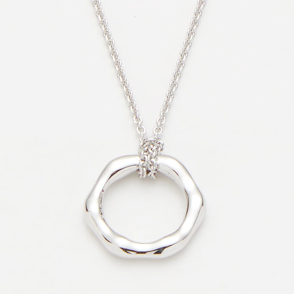 Missoma Women's Silver Mini Molten Necklace On Plain Chain - Silver Image 1