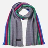 PS by Paul Smith Men's PS Stripe End Scarf - Grey - Image 1