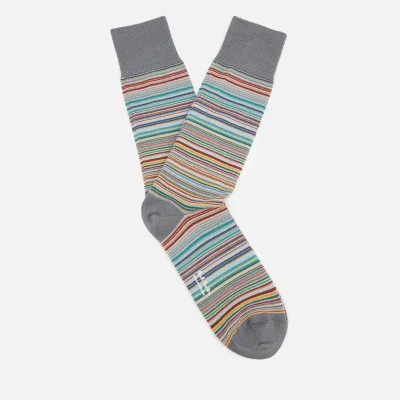 Paul Smith Men's Multi Stripe Socks - Grey