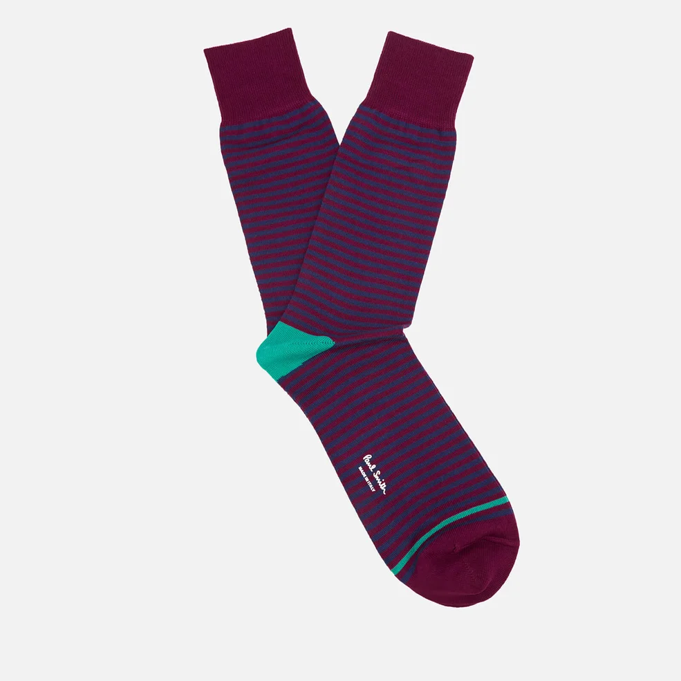 Paul Smith Men's Marsden Socks - Red/Multi Image 1