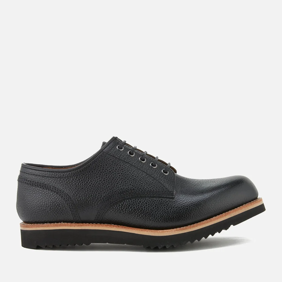 Grenson Men's Drew Grain Leather Derby Shoes - Black Image 1
