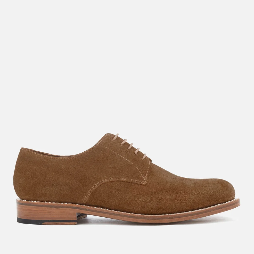 Grenson Men's Curtis Suede Derby Shoes - Snuff Image 1