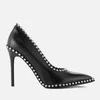 Alexander Wang Women's Rie Leather Court Shoes - Black - Image 1