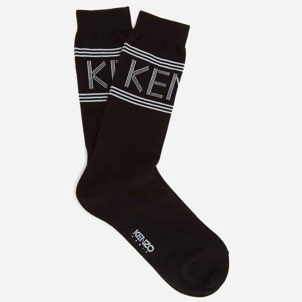 KENZO Men's Sport Jacquard Socks - Black Image 1