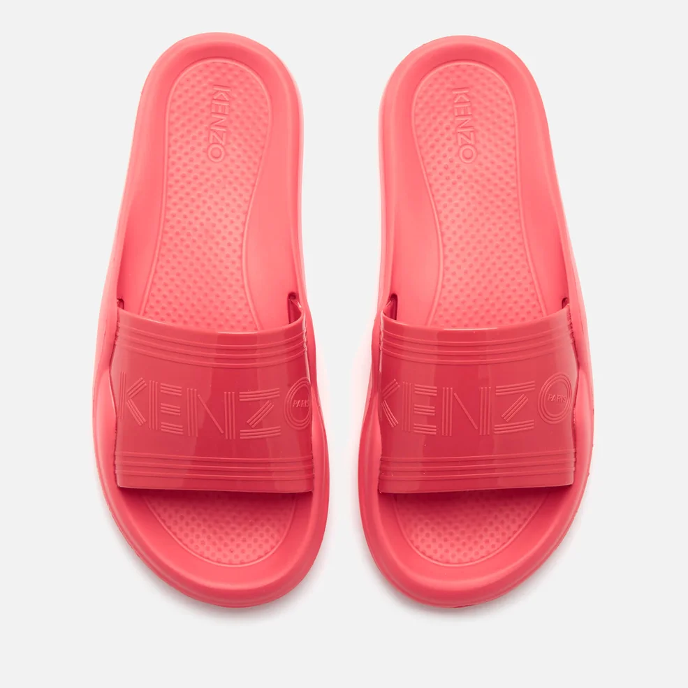 KENZO Women's Pool Side Slip On Sandals - Coral Image 1