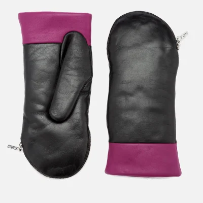 KENZO Women's Essentials Furry Gloves - Black