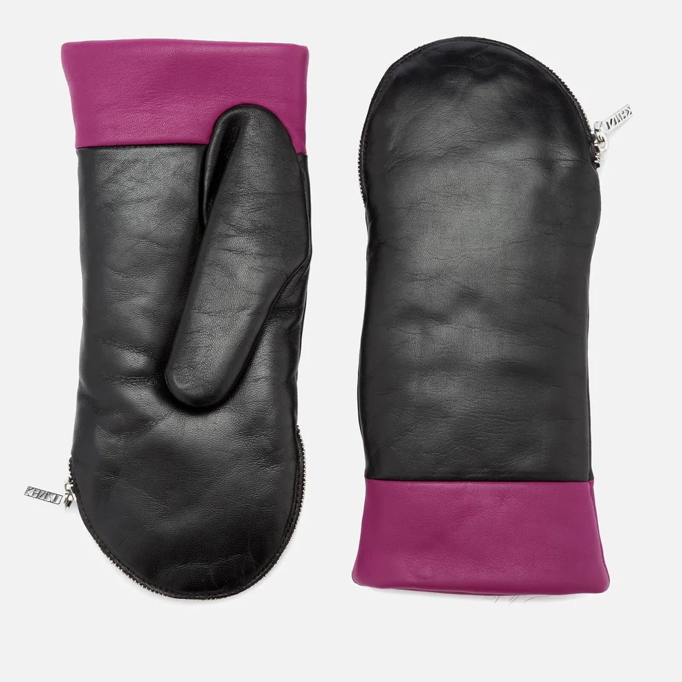 KENZO Women's Essentials Furry Gloves - Black Image 1