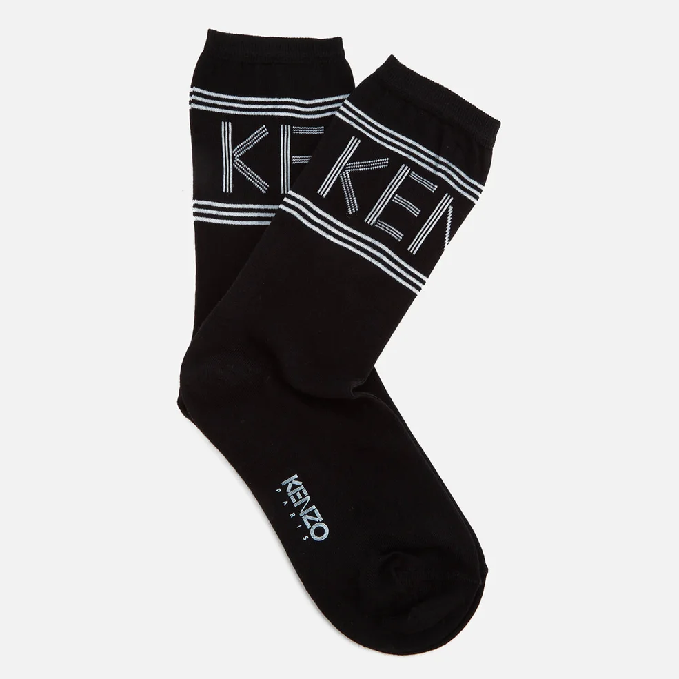 KENZO Women's Kenzo Sport Jacquard Socks - Black Image 1