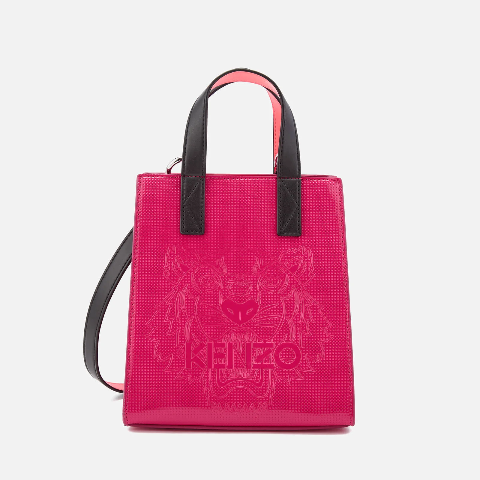 KENZO Women's Icons Horizontal Mini Tote Bag - Deep Fuchsia Image 1