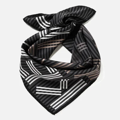 KENZO Women's High End Icons Silk Scarf - Anthracite