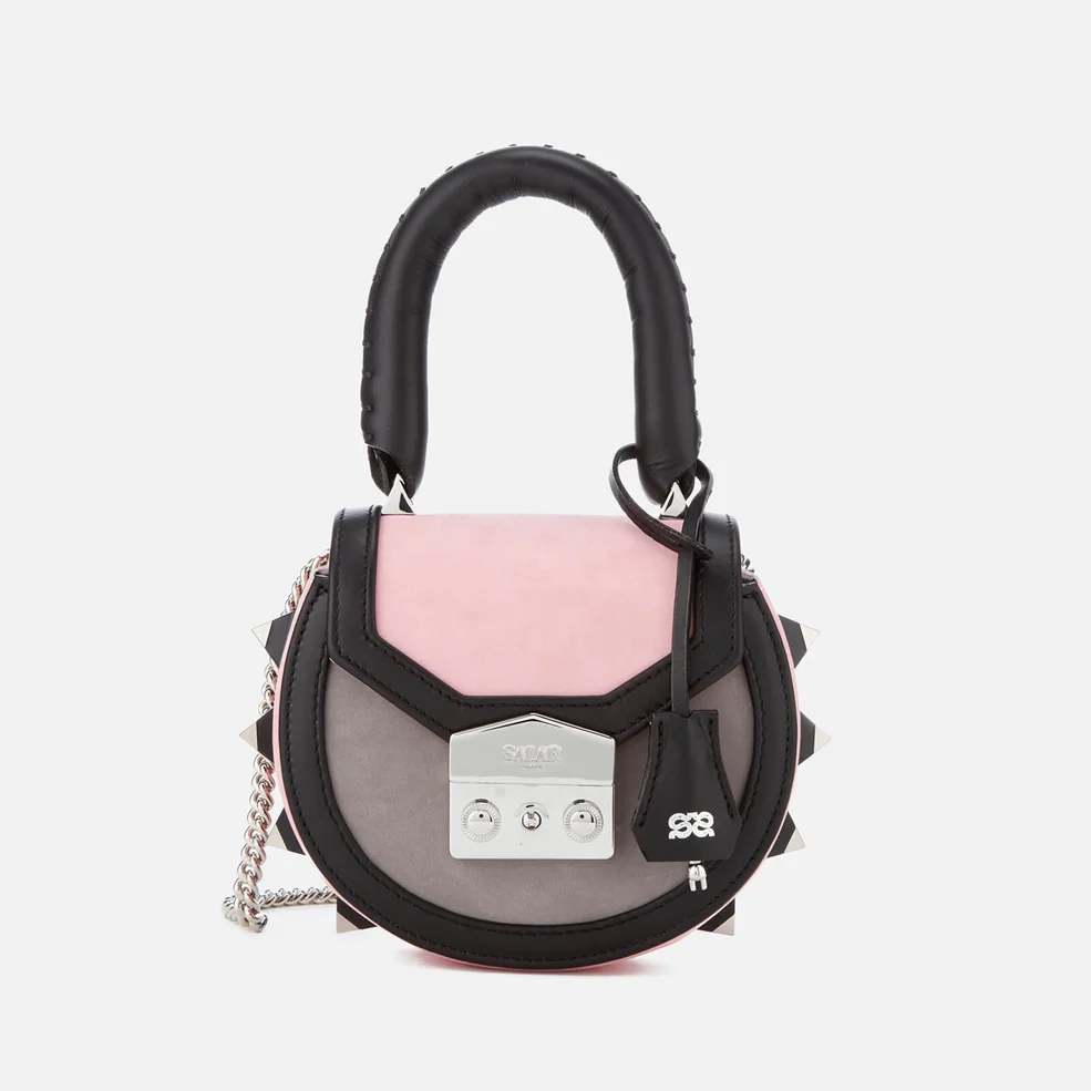 SALAR Women's Mimi Mini Bold Bag - Pink/Black Image 1