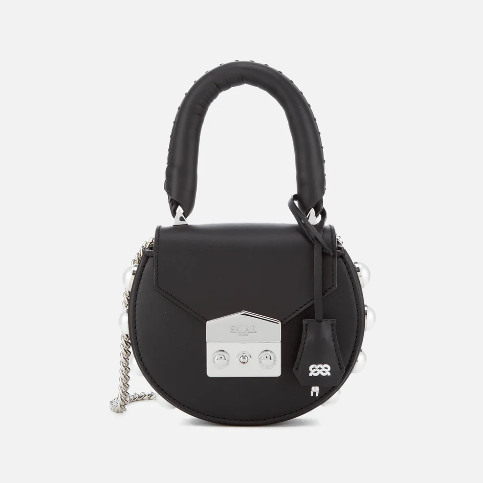 SALAR Women's Mimi Mini Pearl Bag - Black Image 1
