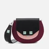 SALAR Women's Mari Multi Bag - Black/Blush Pink/Blood Mint - Image 1