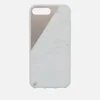 Native Union Clic Marble Metal iPhone 7 Plus Case - White/Gold - Image 1