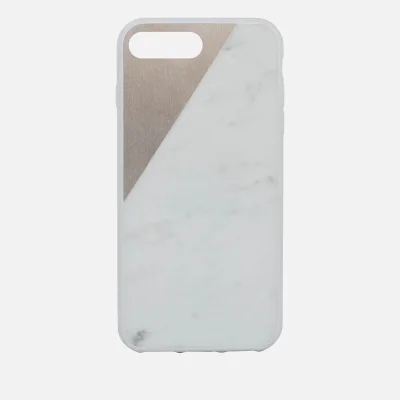 Native Union Clic Marble Metal iPhone 7 Plus Case - White/Gold