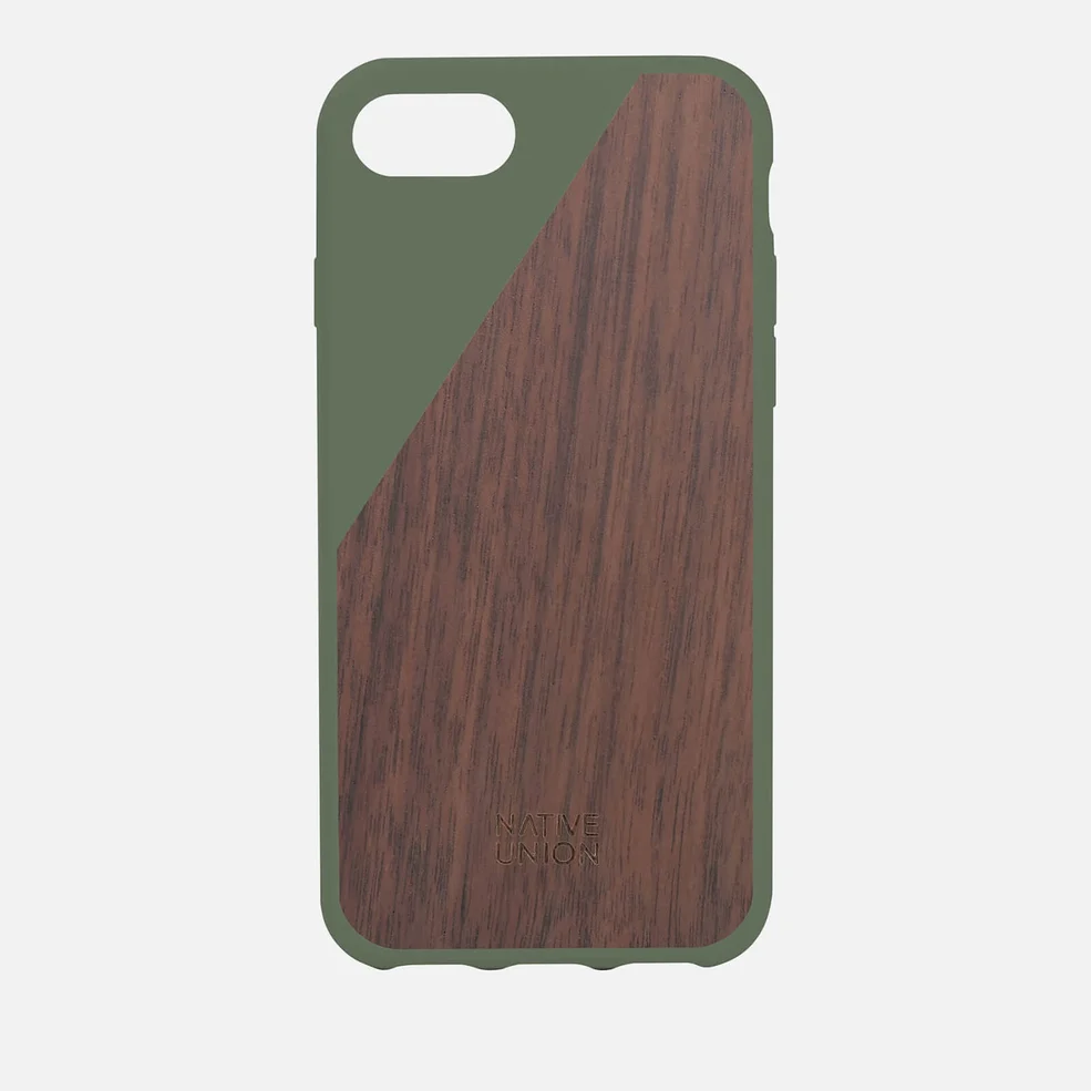 Native Union Clic Wooden iPhone 7 Case - Olive Image 1