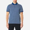 Michael Kors Men's Stripe Jacquard Polo Shirt - Marine Blue - Image 1