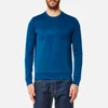 BOSS Green Men's Salbo Large Logo Sweatshirt - Open Blue - Image 1