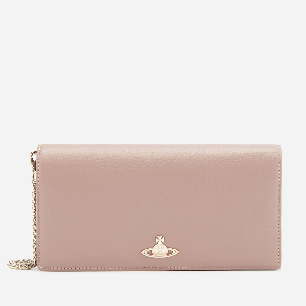 Vivienne Westwood Women's Balmoral Long Wallet with Chain - Beige Image 1
