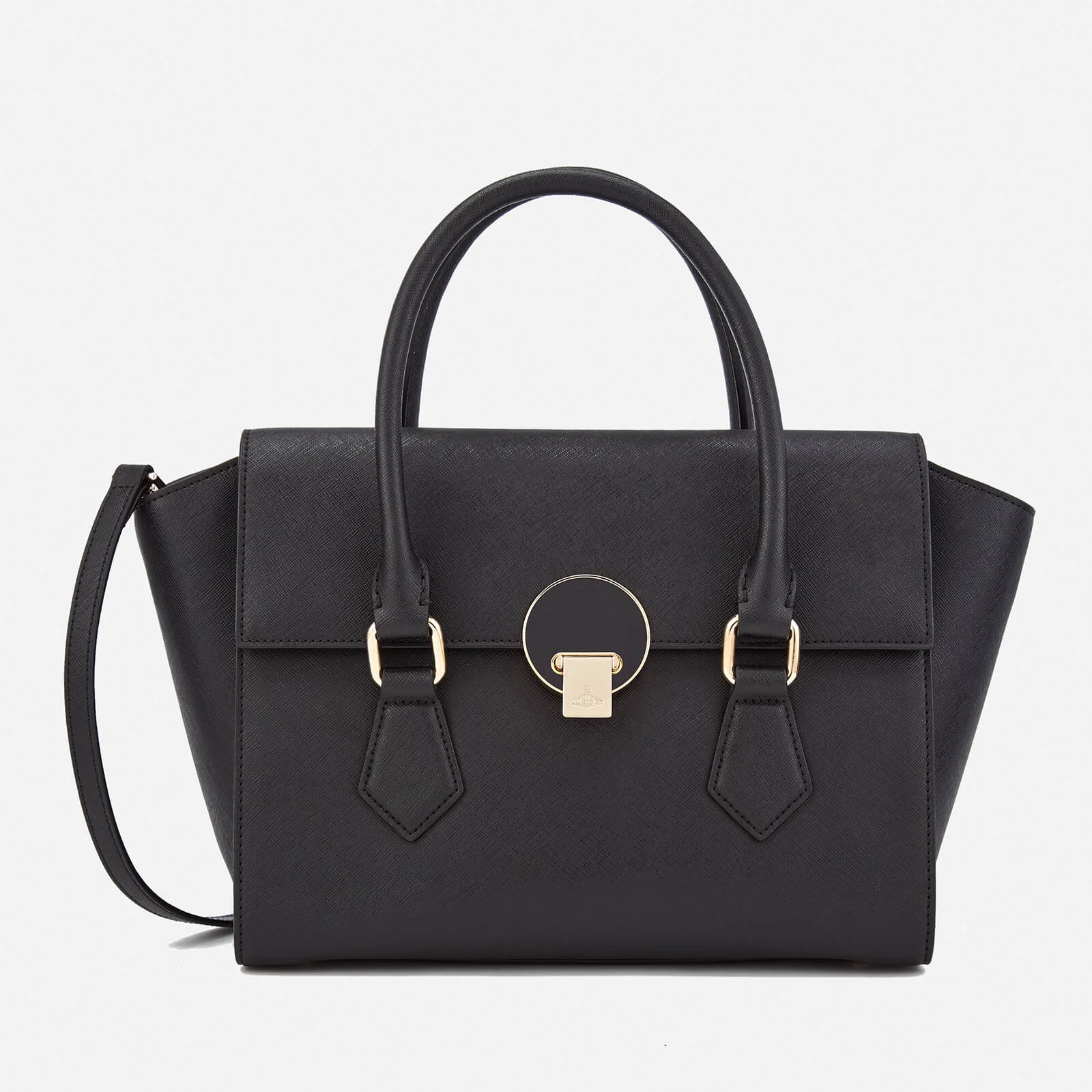 Vivienne Westwood Women's Opio Saffiano Medium Handbag - Black Image 1