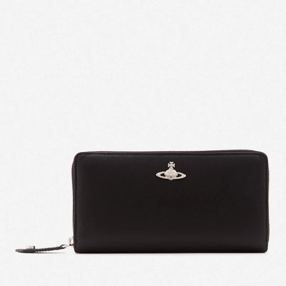 Vivienne Westwood Women's Cambridge Zip Around Wallet - Black Image 1