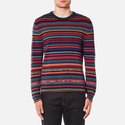 PS by Paul Smith Men's All Over Stripe Knitted Jumper - Multi