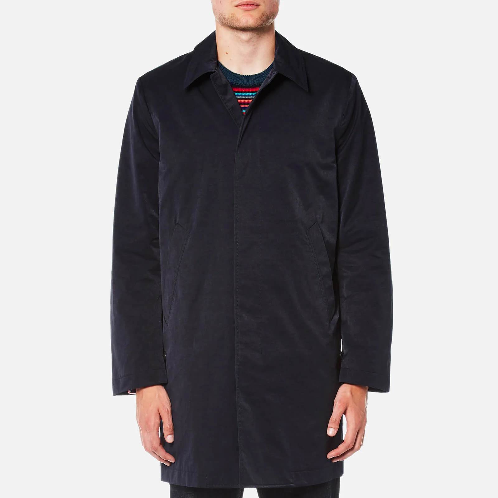 PS by Paul Smith Men's Buttoned Mac - Blue Image 1