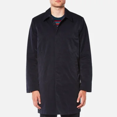 PS by Paul Smith Men's Buttoned Mac - Blue