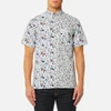 PS by Paul Smith Men's Cut Up Floral Short Sleeve Shirt - White - Image 1