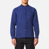PS Paul Smith Men's Grandad Collar Tailored Fit Long Sleeve Shirt - Indigo - Image 1