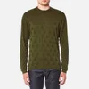 PS by Paul Smith Men's Circle Pattern Crew Neck Knitted Jumper - Green - Image 1