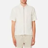 Folk Men's Linen Zip Shirt - Off White - Image 1