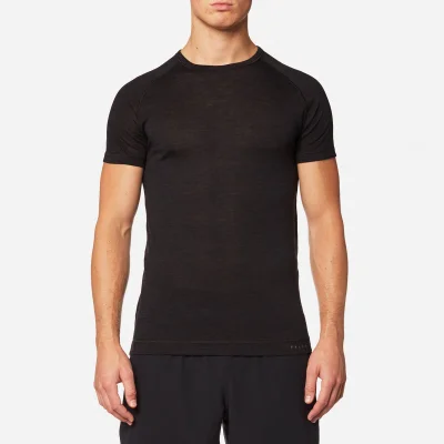 FALKE Ergonomic Sport System Men's Short Sleeve Silk Wool T-Shirt - Anthracite Melange