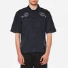 Our Legacy Men's Short Sleeve Satin Shirt - Navy Washed Satin - Image 1