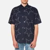 Our Legacy Men's Initial Short Sleeve Shirt - Navy Star Print - Image 1